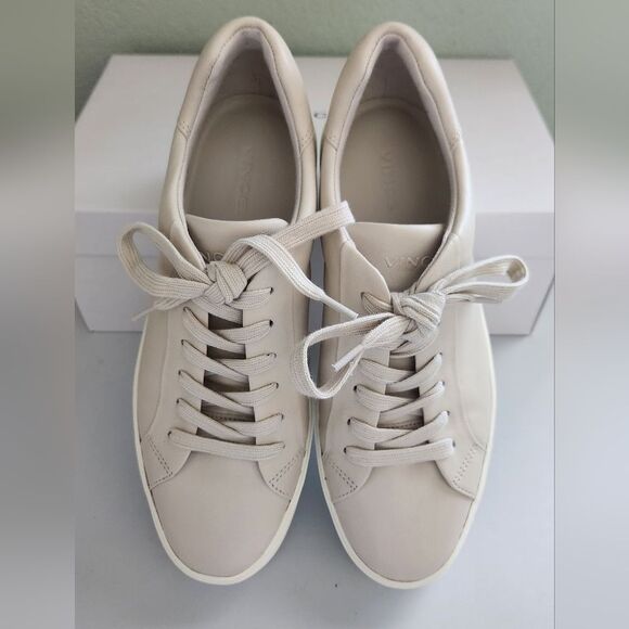 Vince Leather Lace Up Platform Lace Up Sneakers Women's 7 - Picture 2 of 9